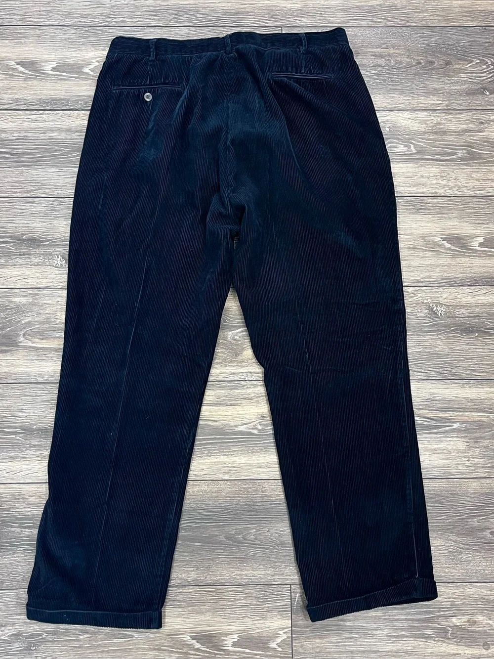 Vintage Geoffrey Beene Corduroy Navy Blue Relaxed Fit Y2K 90’s Cotton Mens 40x32